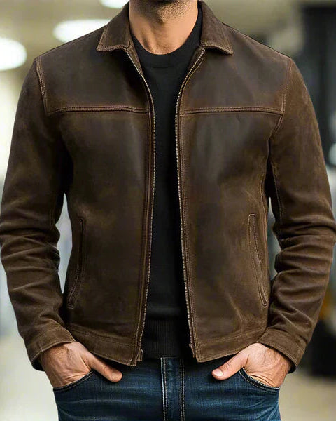 LEONEL | Chaqueta de cuero informal