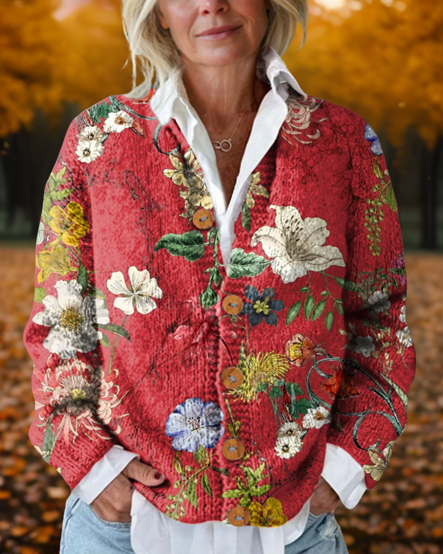 LARISSA | Cárdigan Floral Vintage