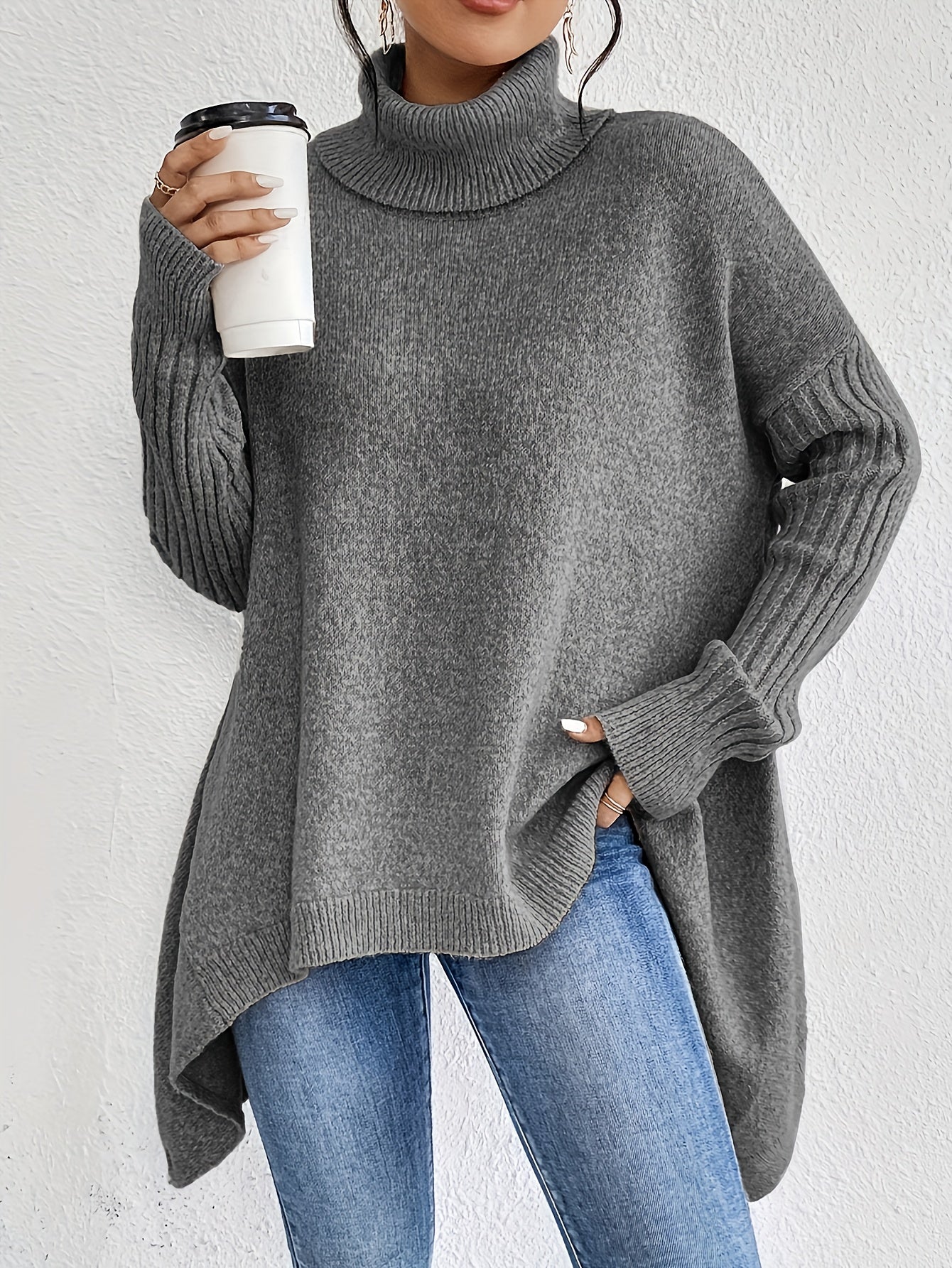 ANNE | Suéter de cuello alto oversize