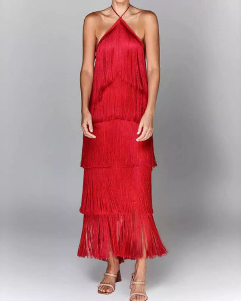 SUSAN | Vestido de diseño con flecos