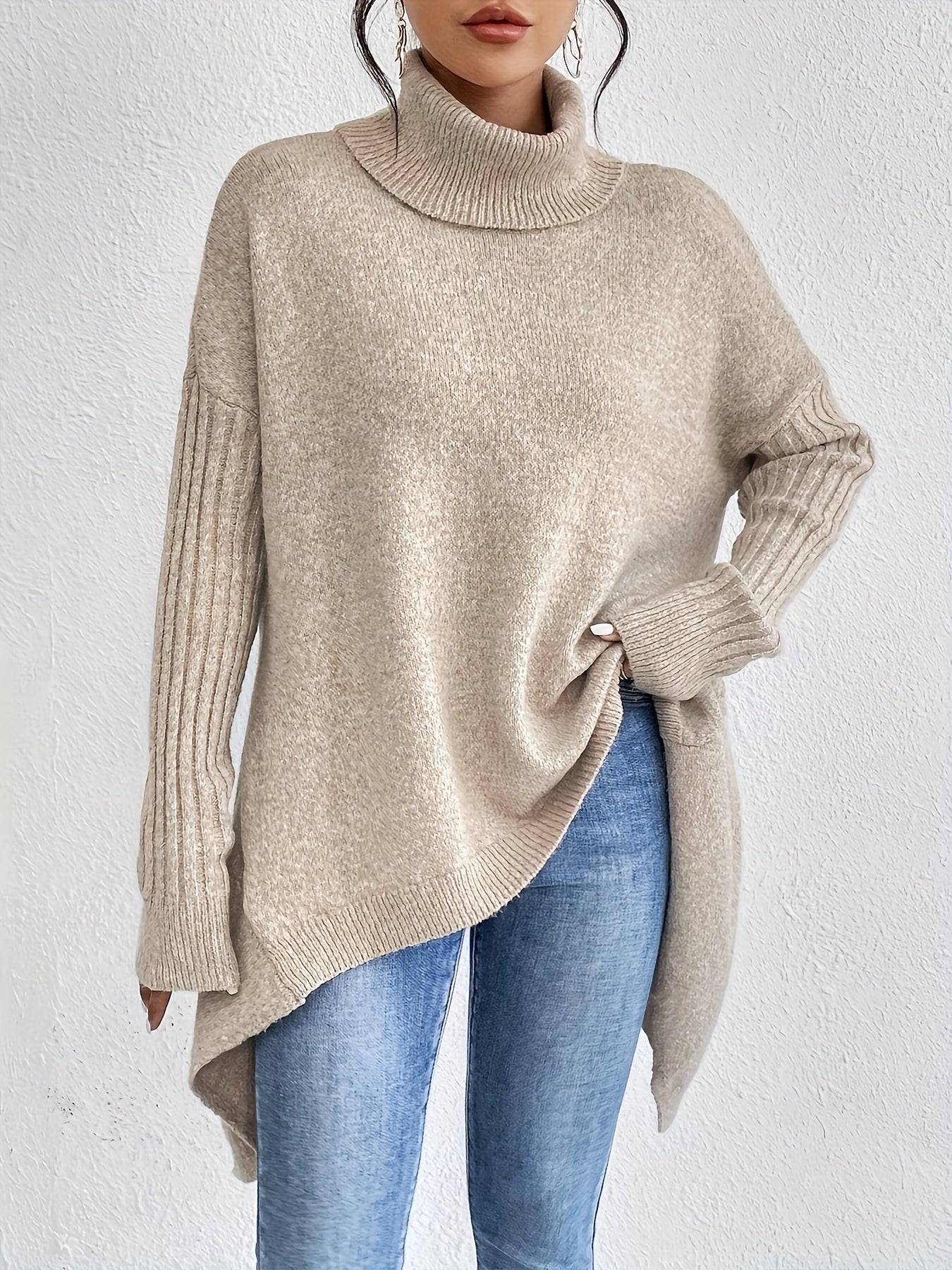 ANNE | Suéter de cuello alto oversize