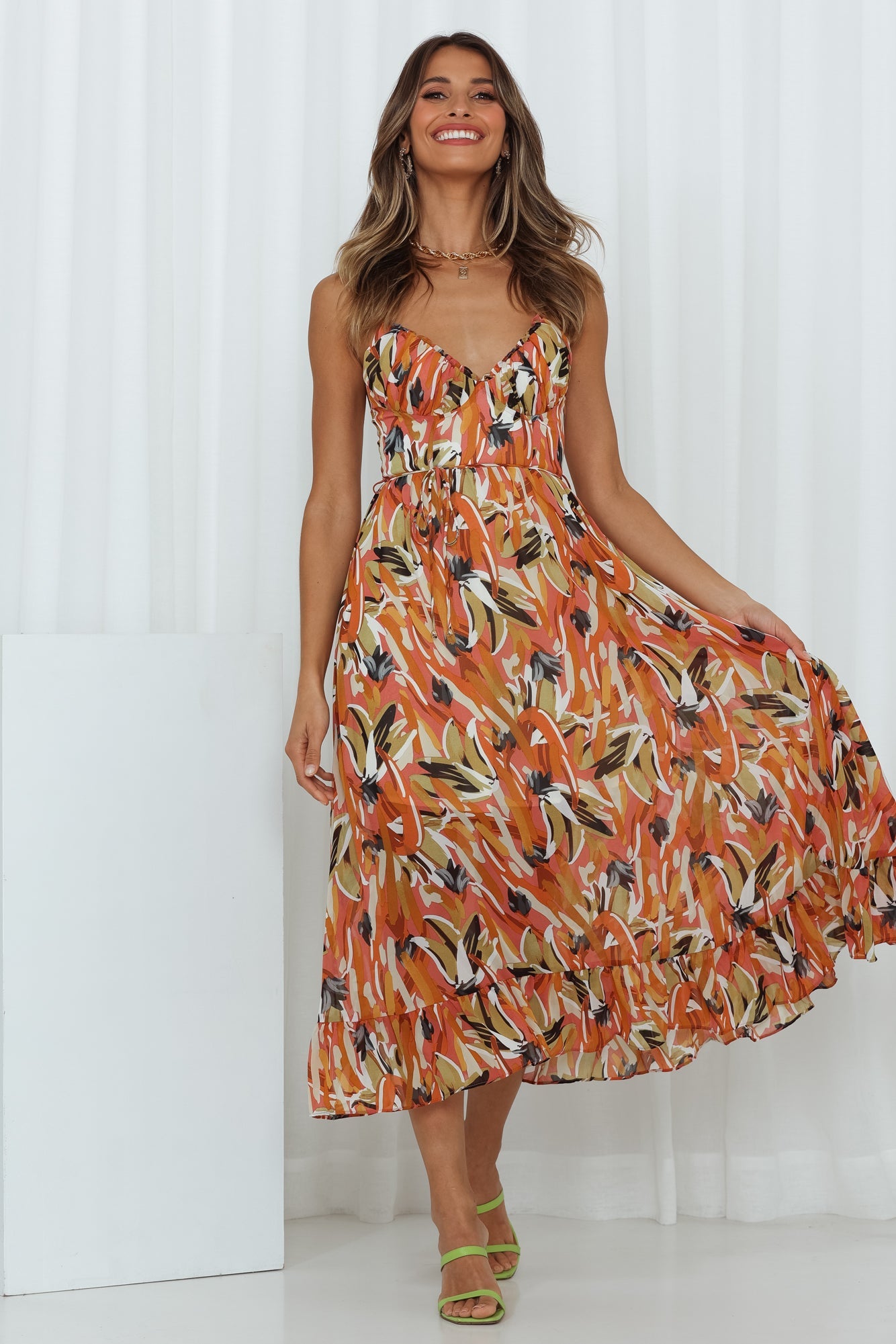 DORIA | Vestido estampado de temporada