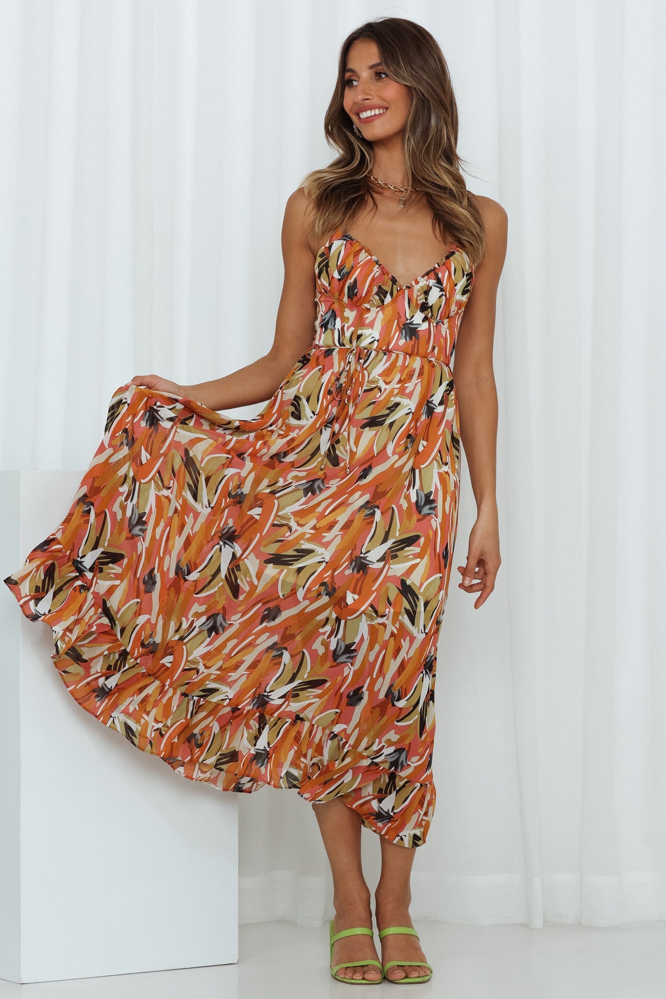 DORIA | Vestido estampado de temporada