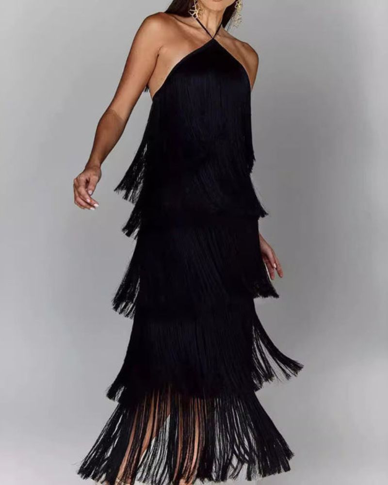 SUSAN | Vestido de diseño con flecos
