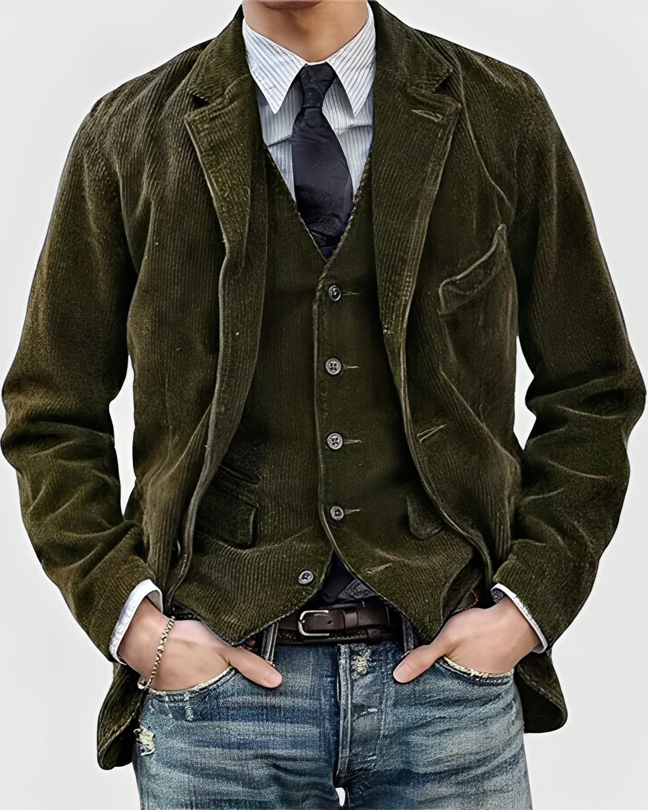 FLORENCE | Chaqueta y chaleco de pana