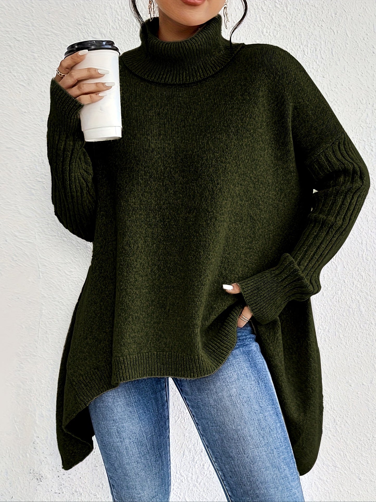 ANNE | Suéter de cuello alto oversize