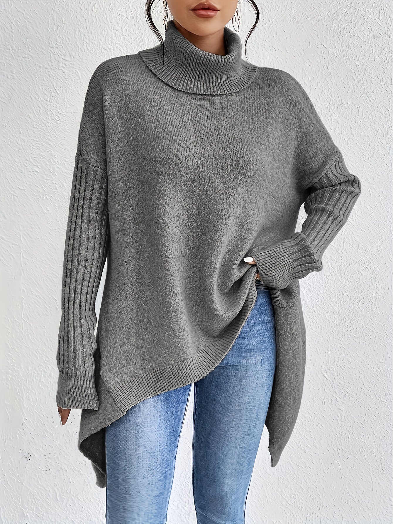 ANNE | Suéter de cuello alto oversize