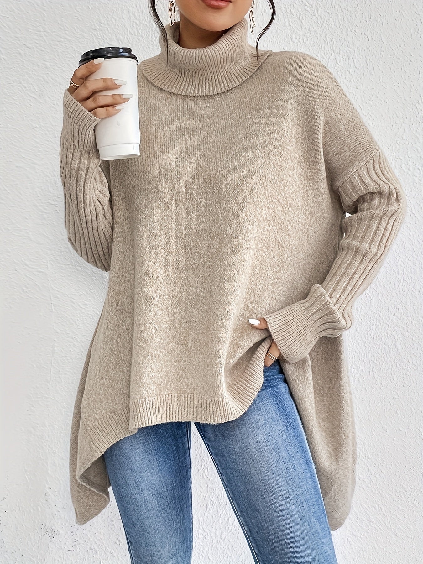 ANNE | Suéter de cuello alto oversize