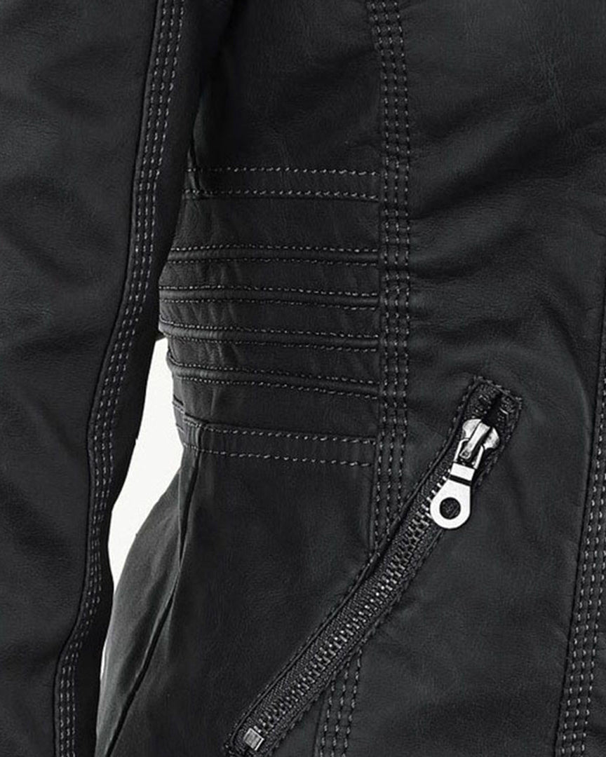 MÓNICA | Chaqueta de cuero otoñal