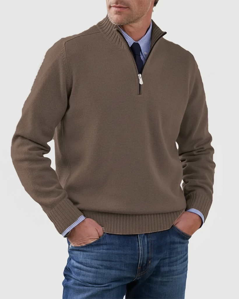 MORGAN | Jersey informal con media cremallera
