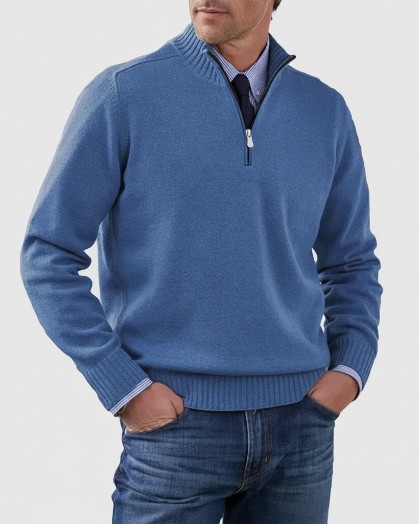 MORGAN | Jersey informal con media cremallera