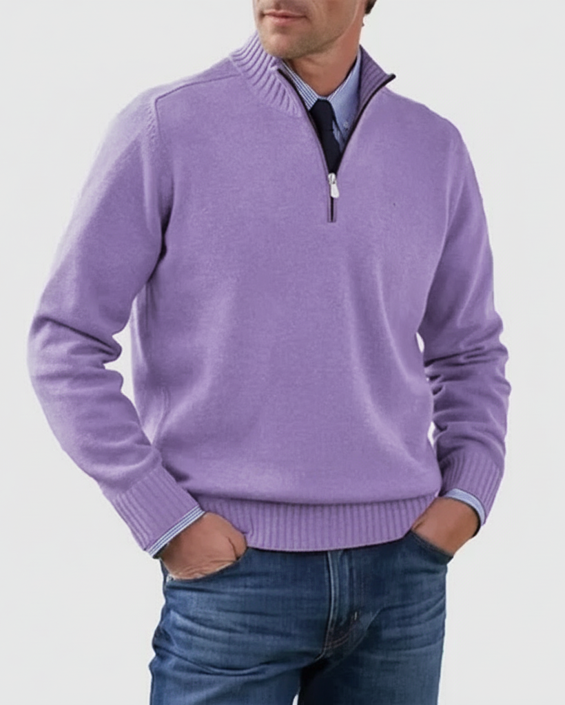 MORGAN | Jersey informal con media cremallera