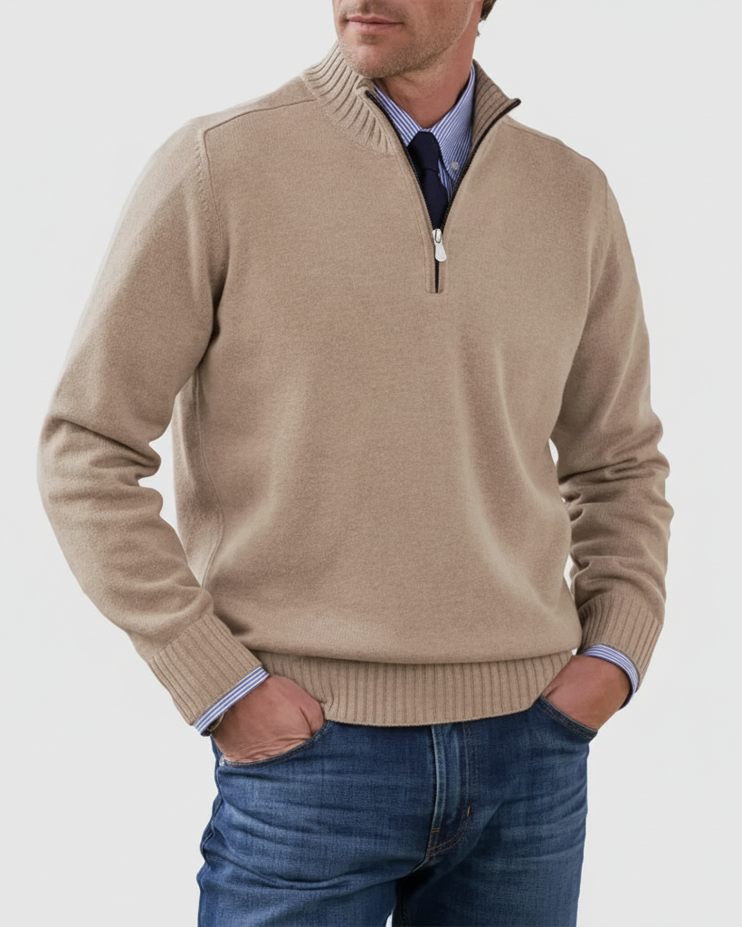 MORGAN | Jersey informal con media cremallera