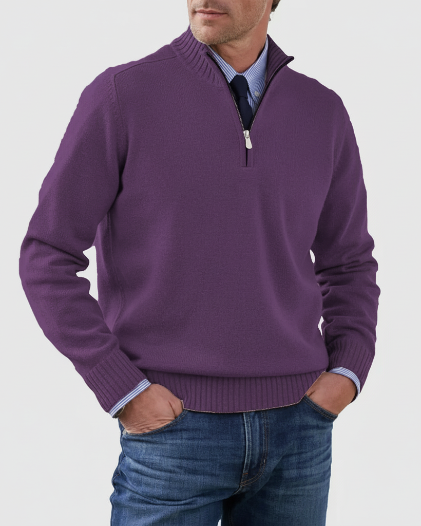MORGAN | Jersey informal con media cremallera