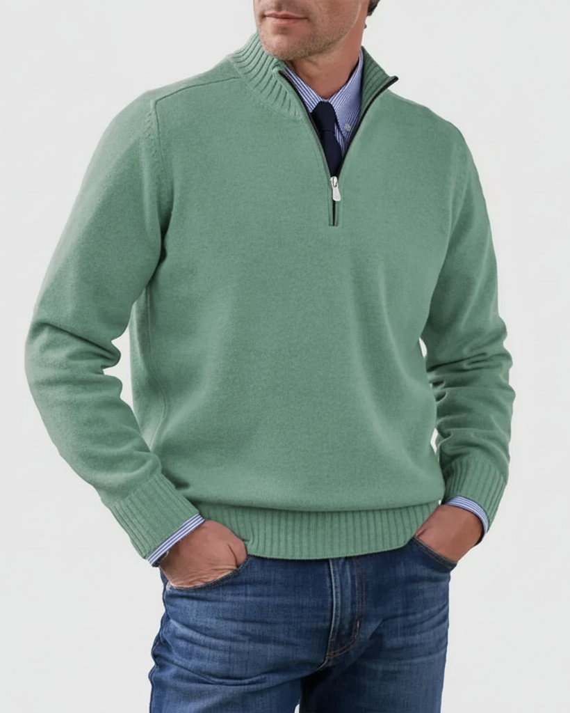 MORGAN | Jersey informal con media cremallera