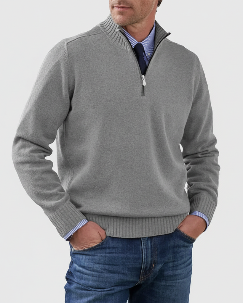 MORGAN | Jersey informal con media cremallera