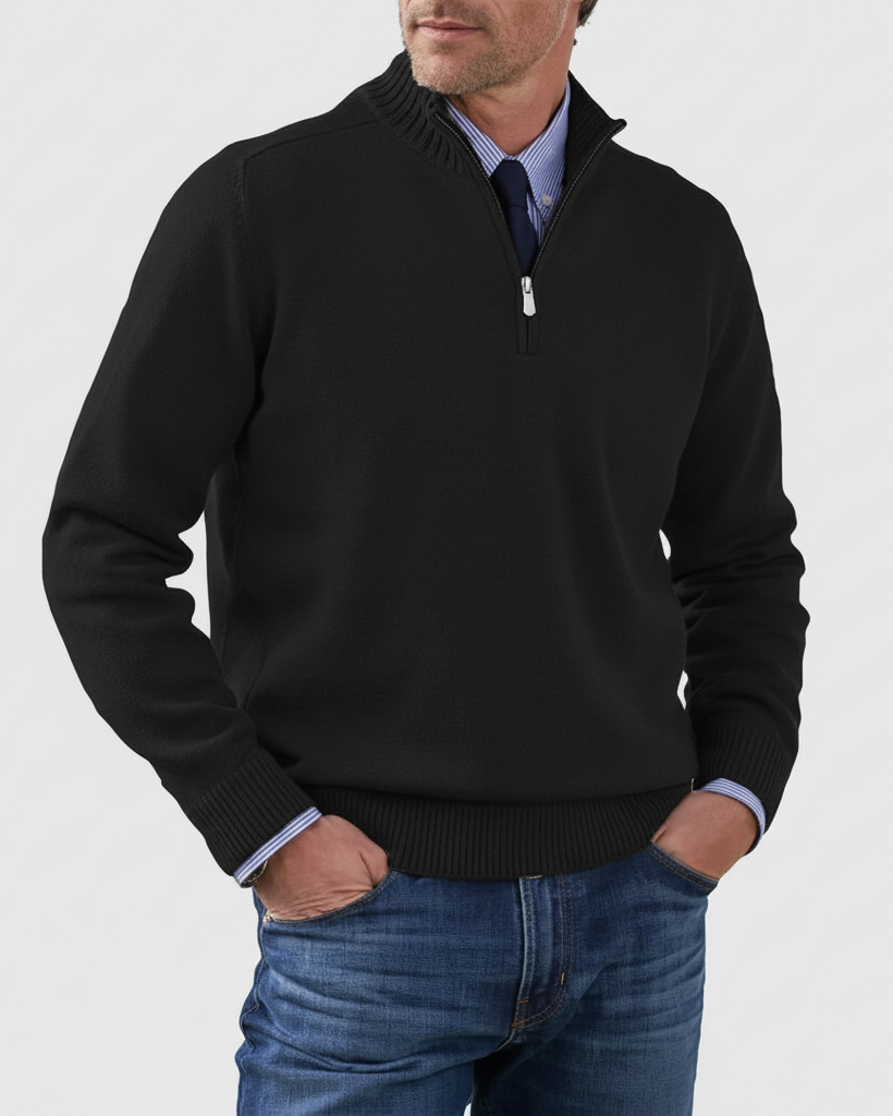 MORGAN | Jersey informal con media cremallera