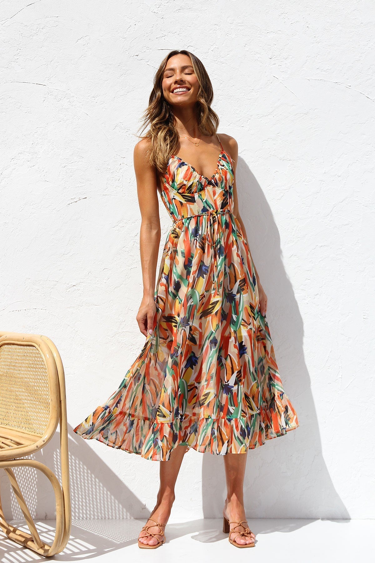 DORIA | Vestido estampado de temporada
