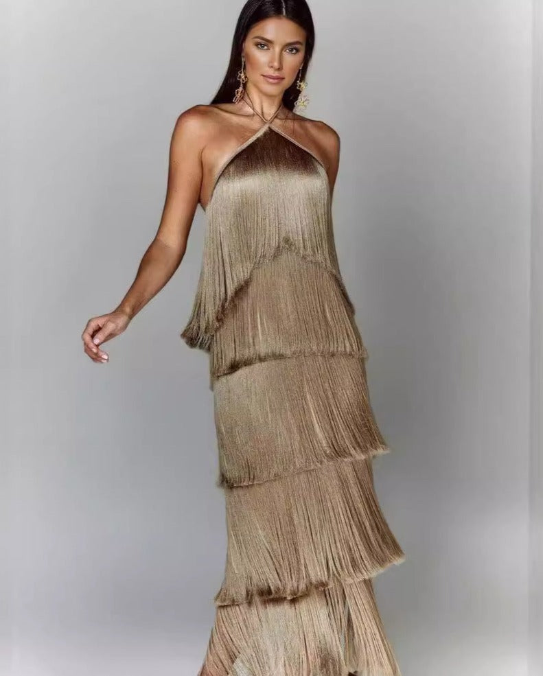 SUSAN | Vestido de diseño con flecos