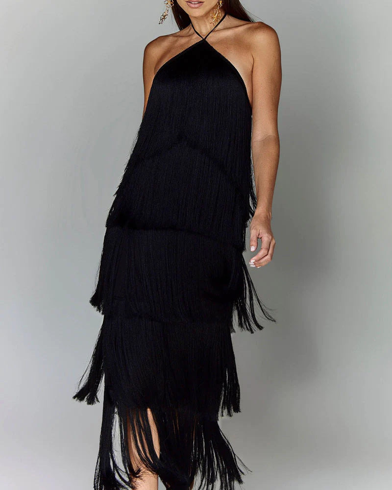 SUSAN | Vestido de diseño con flecos