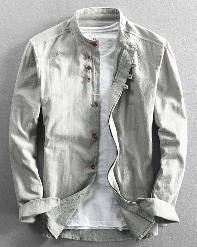 DORIO | Camisa con cuello mao de temporada