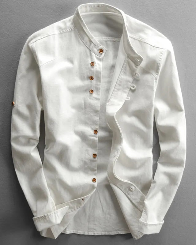 DORIO | Camisa con cuello mao de temporada