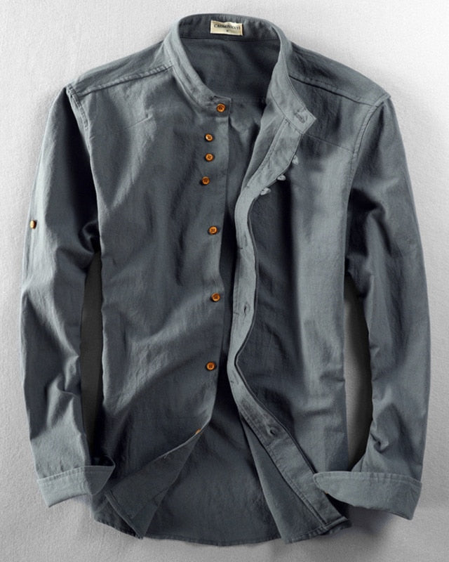 DORIO | Camisa con cuello mao de temporada