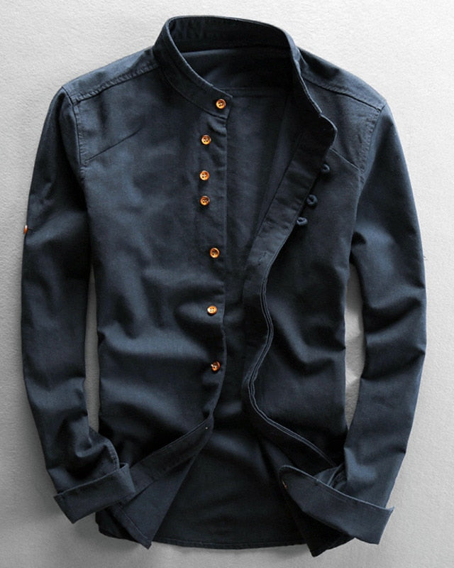 DORIO | Camisa con cuello mao de temporada
