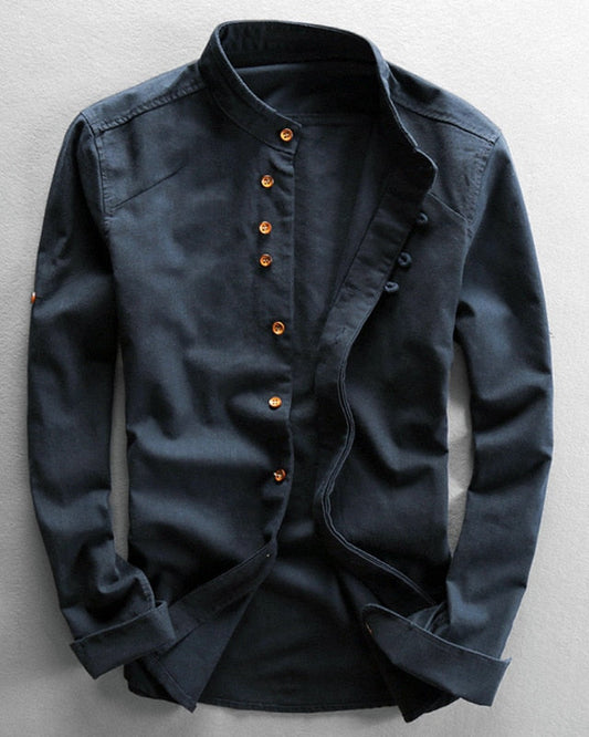 DORIO | Camisa con cuello mao de temporada