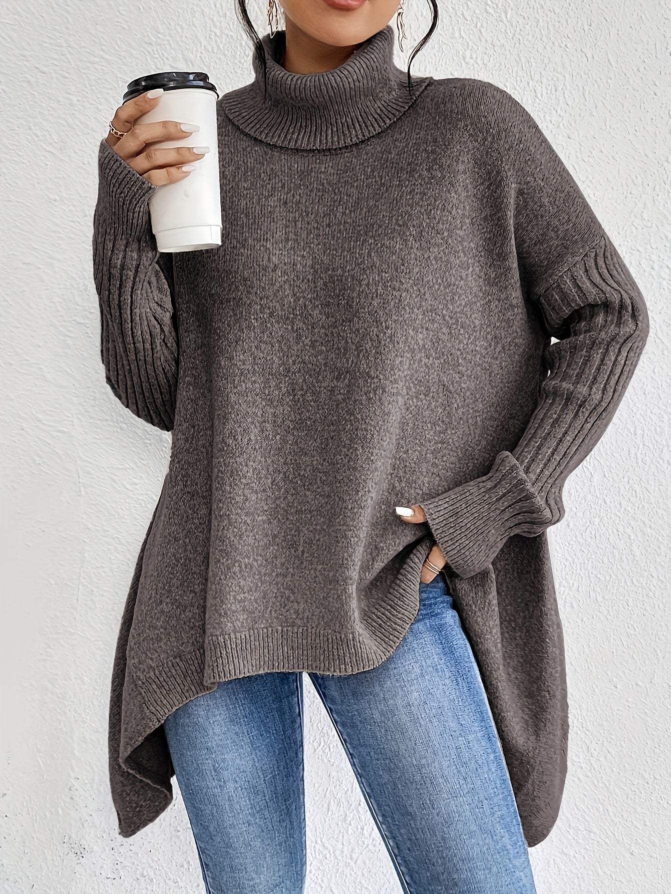 ANNE | Suéter de cuello alto oversize