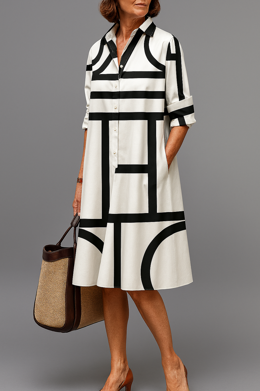 BLANCA | VESTIDO MIDI ESTAMPADO