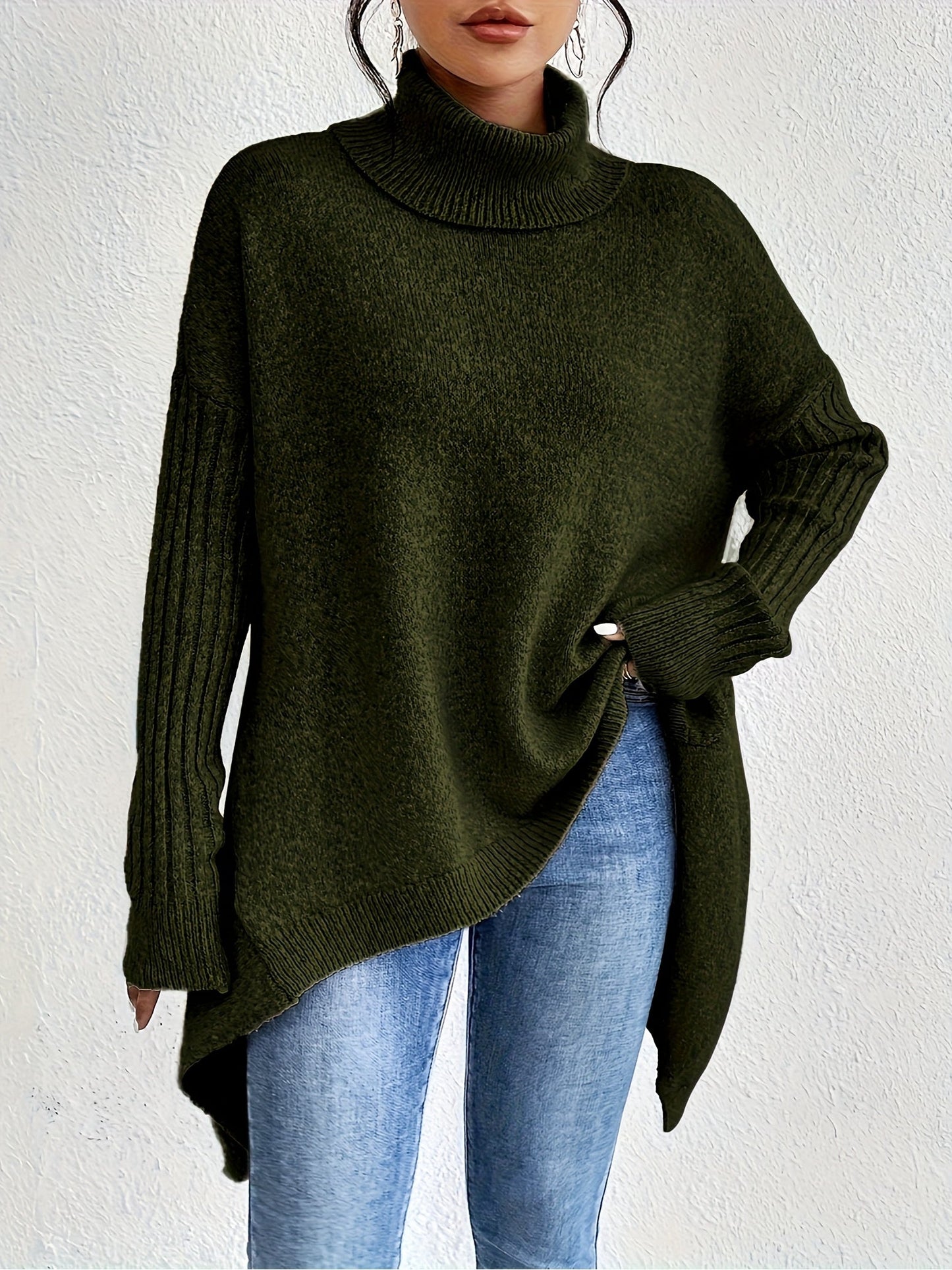 ANNE | Suéter de cuello alto oversize