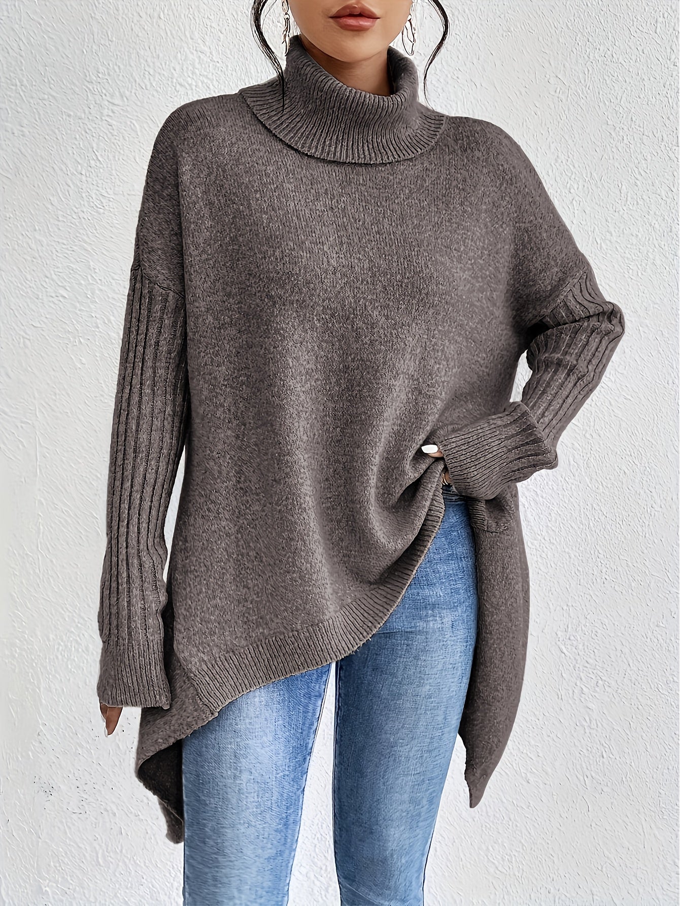 ANNE | Suéter de cuello alto oversize