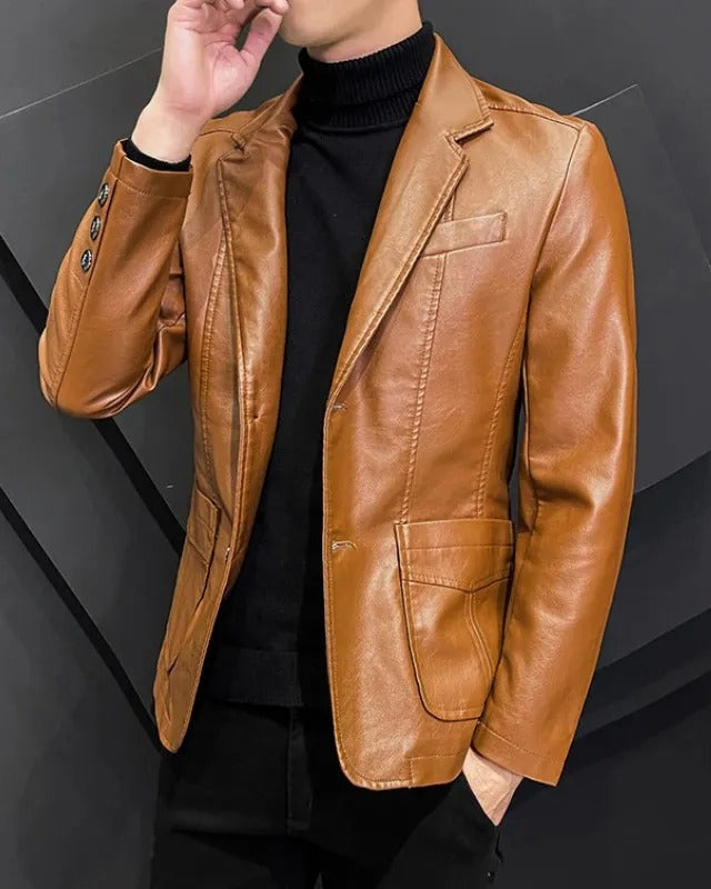ENZO | Chaqueta informal de cuero
