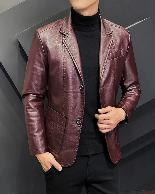 ENZO | Chaqueta informal de cuero