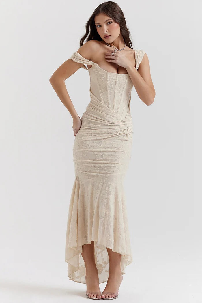 KIARA | Vestido largo con corsé sofisticado
