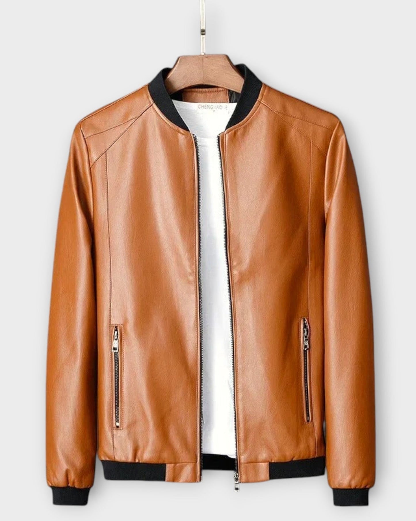 RICARDO | Chaqueta de Cuero Biker para Hombre