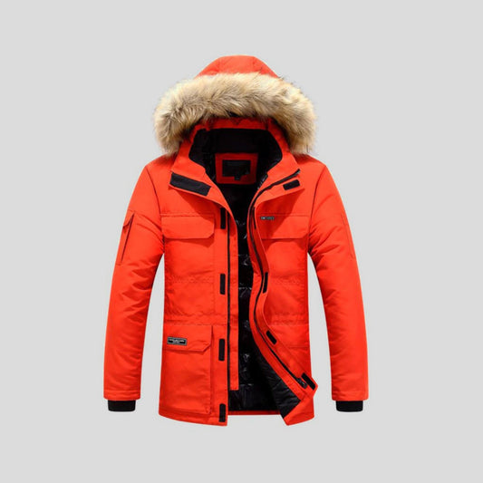 MOSKAU | Chaqueta con capucha de pelo sintético para hombre