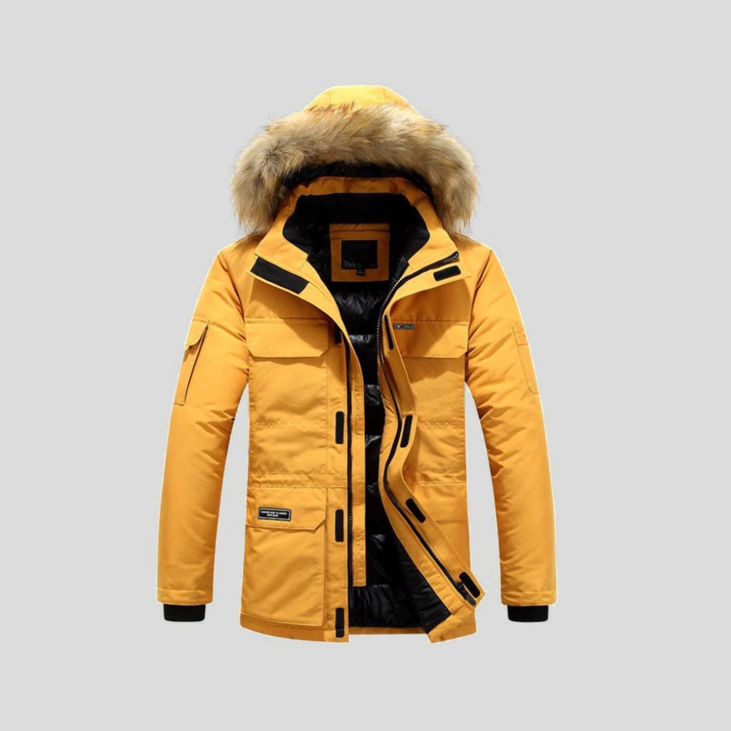 MOSKAU | Chaqueta con capucha de pelo sintético para hombre