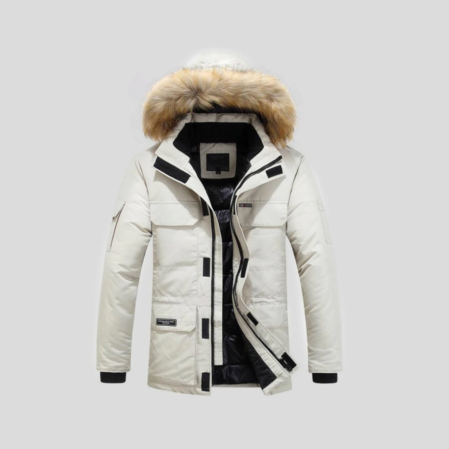 MOSKAU | Chaqueta con capucha de pelo sintético para hombre