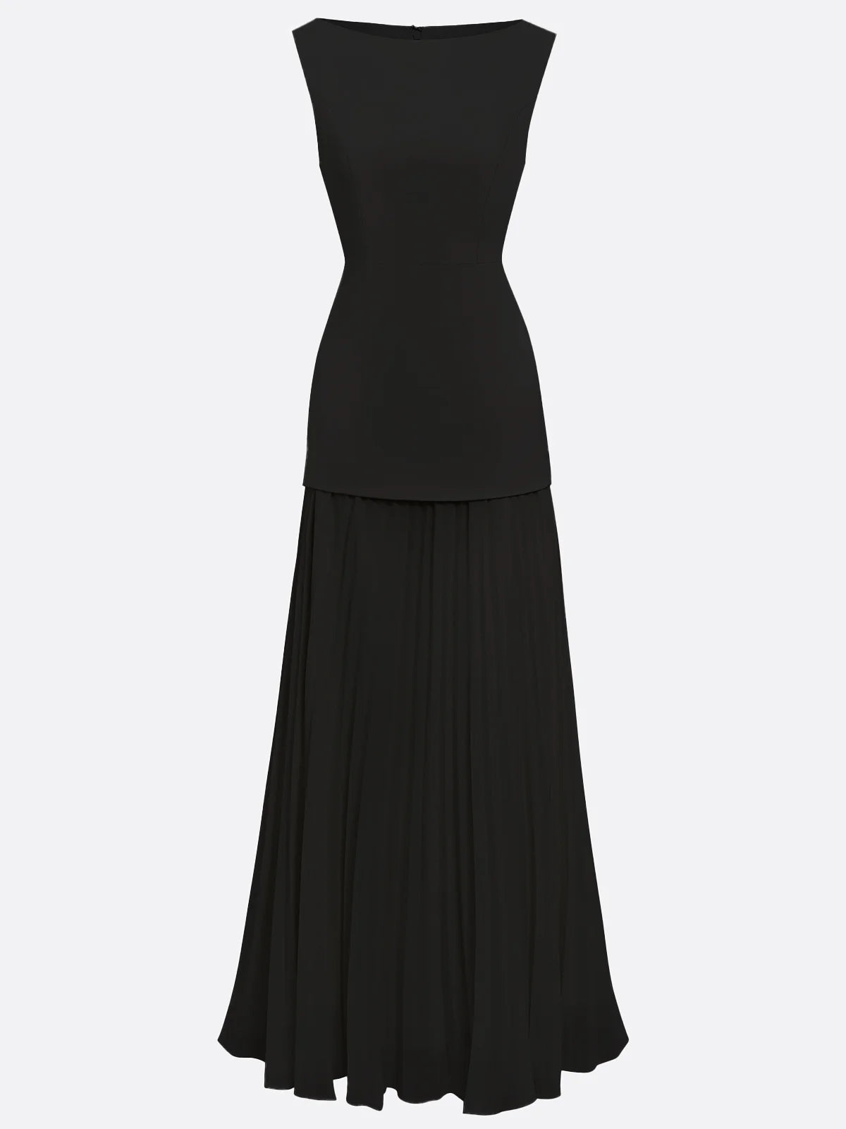 ELVIRA | Vestido largo plisado de diseño