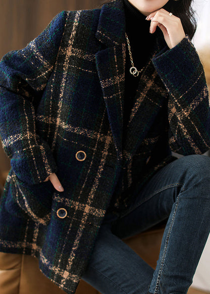 AVA | Abrigo clásico de lana estampado