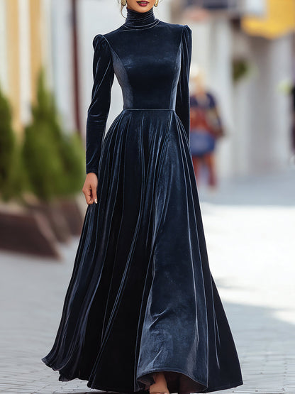 ALICIA | Vestido largo de terciopelo