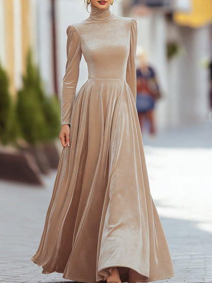 ALICIA | Vestido largo de terciopelo