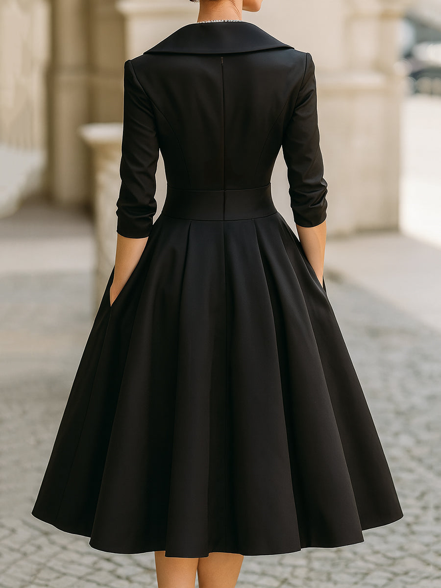 LINA | Vestido midi de satén