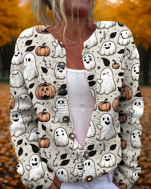 RAVEN | Cárdigan Halloween de Punto Suave