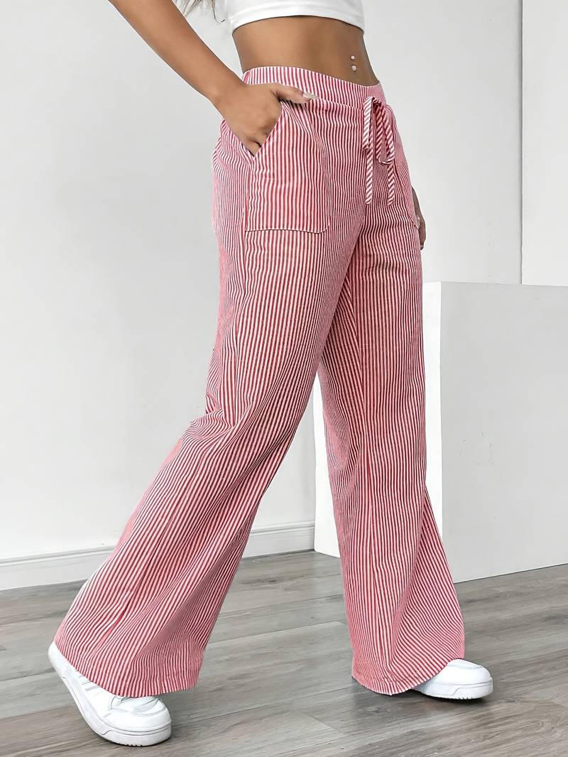 DOMÍNICA | Pantalón ancho rayado