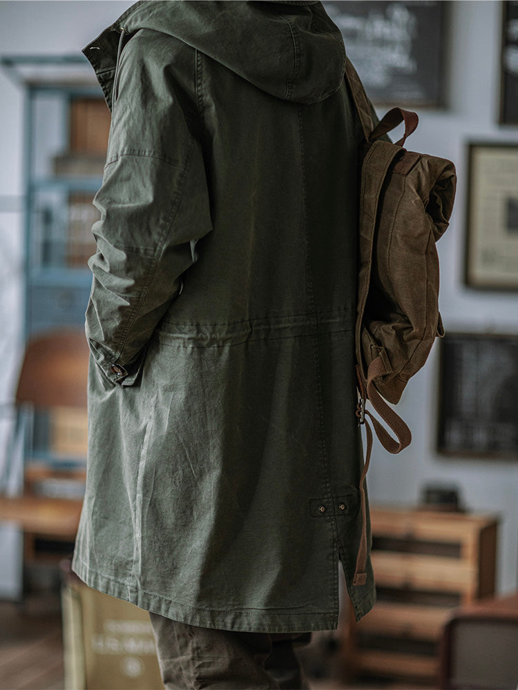 PELAYO | Parka fishtail con capucha