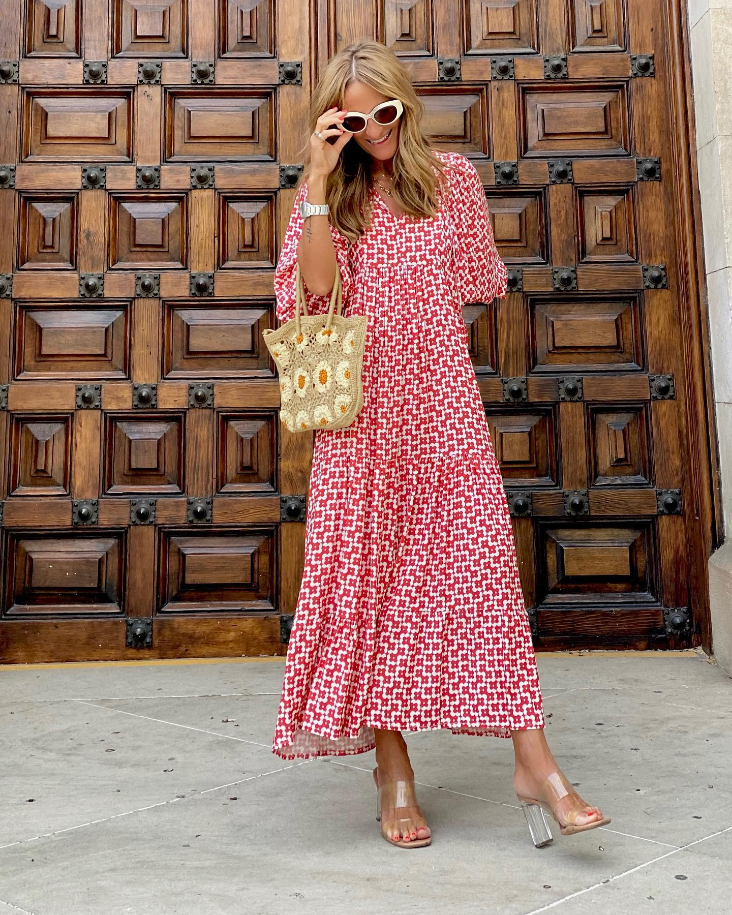 ZAIRA | Vestido estampado de temporada.