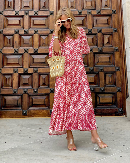 ZAIRA | Vestido estampado de temporada.